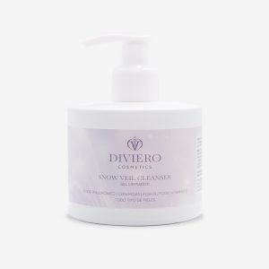 Gel linpiador facial Snow Veil Cleanser, con ceramidas y fosfolipidos.